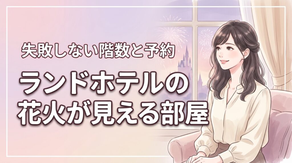 ディズニーランドホテルの花火が見える部屋に泊まりたい！失敗しない階数と予約術