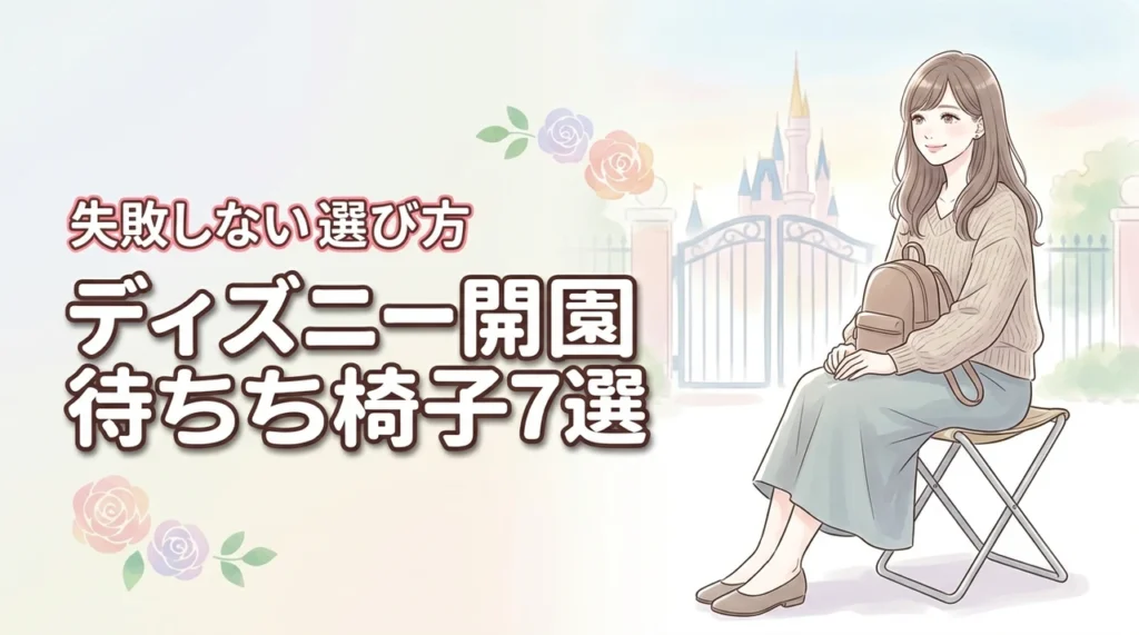 ディズニーの開園待ちで足腰が疲れる方へ！おすすめの椅子7選と失敗しない選び方