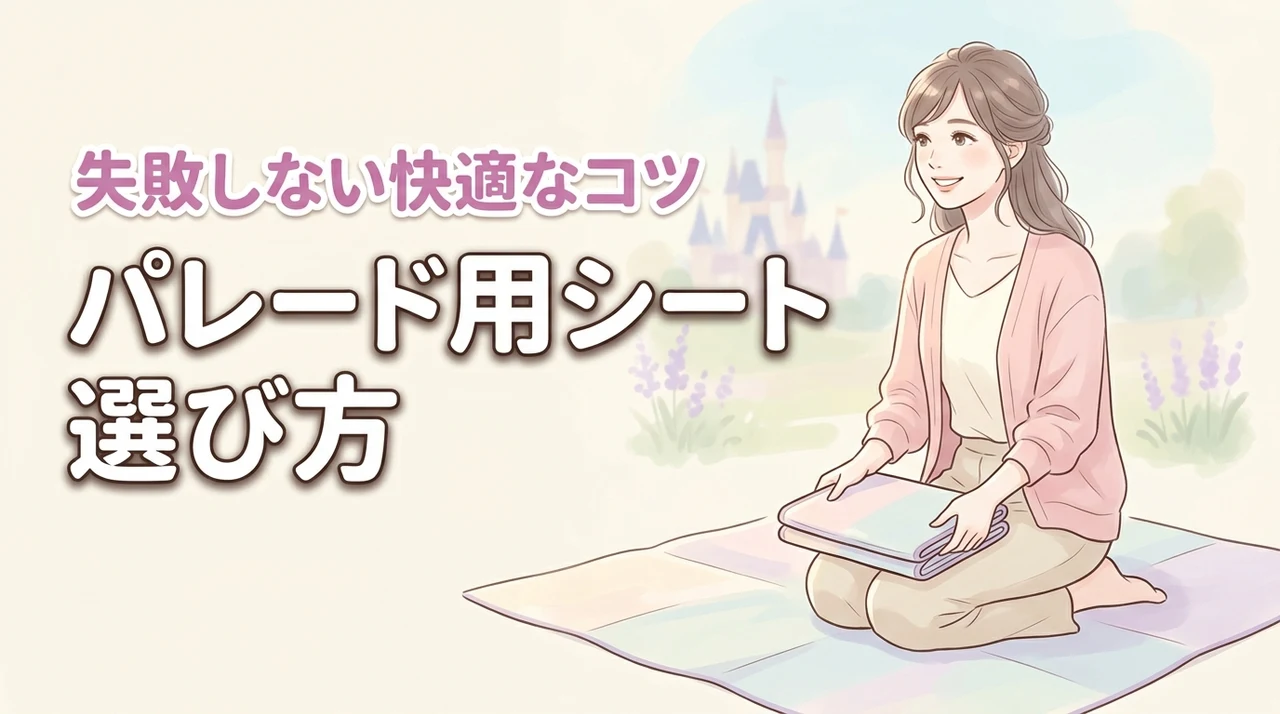 【失敗しない】ディズニーパレードのレジャーシートの大きさ選びと快適に過ごすコツ