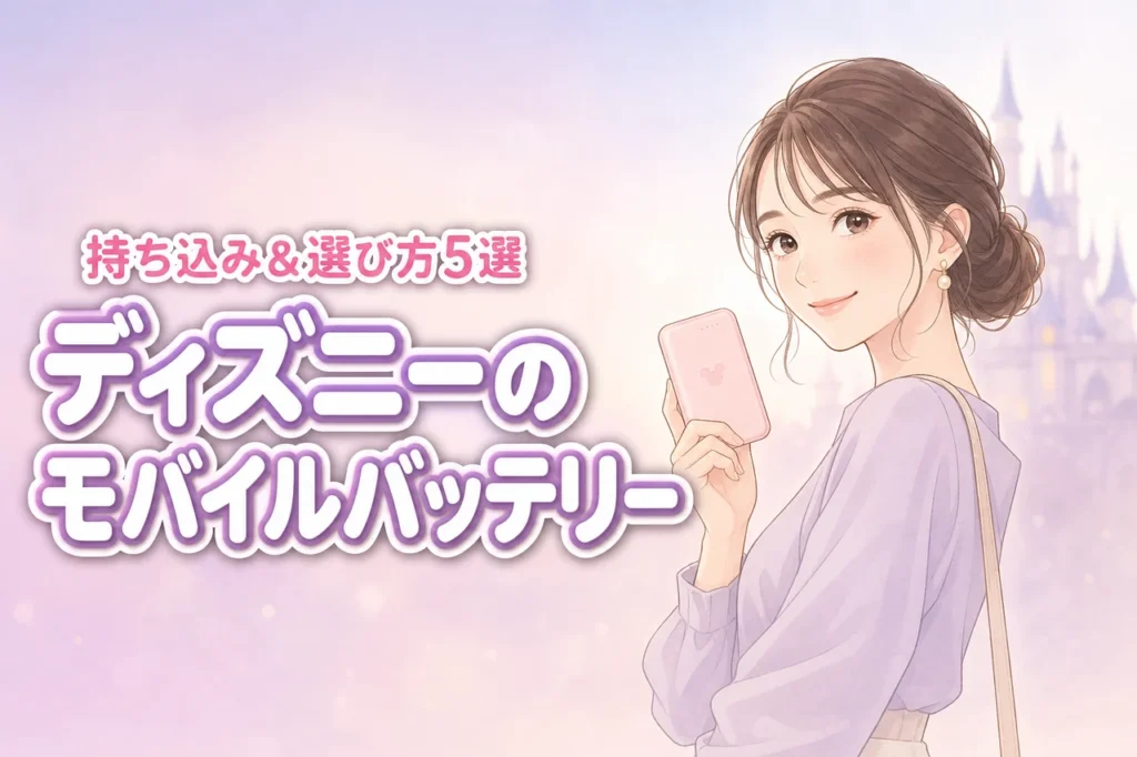 ディズニーへモバイルバッテリーの持ち込みはOK？おすすめ5選と失敗しない選び方