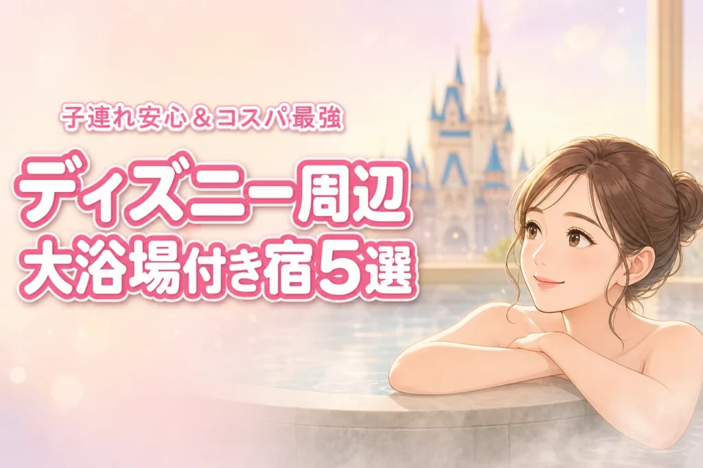 ディズニー周辺ホテルは大浴場付きが正解！子連れも安心なコスパ最強の宿5選